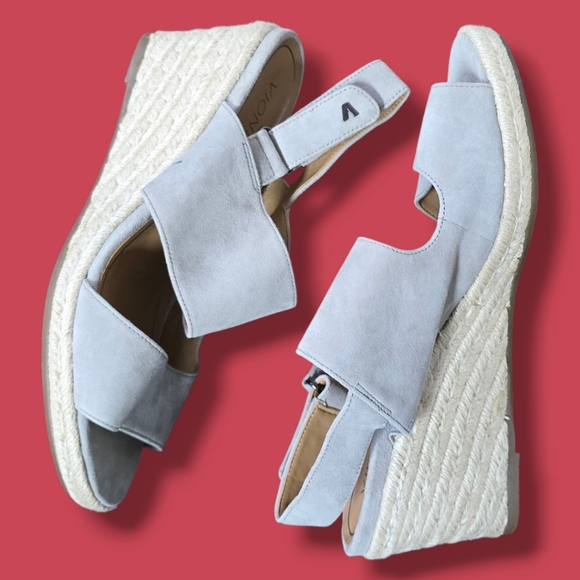Vionic | Brooke SDE Genuine Suede Supportative Espadrille Wedges \\ SIZE 10 - Picture 3 of 16